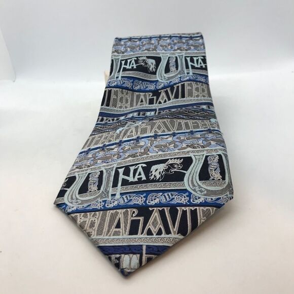Traditional Craft Book of Kolls Silk Tie Blue - Picture 1 of 16